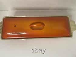 Le Creuset Orange Enamel Cast Iron 32 Pate Loaf Pan Made in France