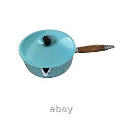 Le Creuset Paris Blue #20 Saucepan with Lid, Sauce pan, Turquoise Made in France