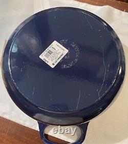 Le Creuset Round Dutch Oven 5.5 qt Indigo Enamel Cast Iron