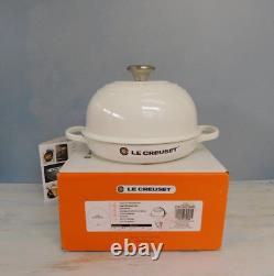 Le Creuset Signature Cast Iron 1.75 Quart Bread Oven, Shiny White NEW