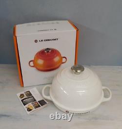 Le Creuset Signature Cast Iron 1.75 Quart Bread Oven, Shiny White NEW