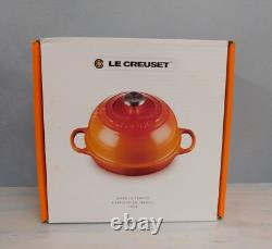 Le Creuset Signature Cast Iron 1.75 Quart Bread Oven, Shiny White NEW