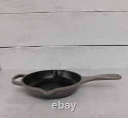 Le Creuset Signature Cast Iron 6.3 Inch Skillet, Flint Oyster Grey New