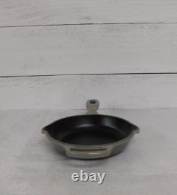 Le Creuset Signature Cast Iron 6.3 Inch Skillet, Flint Oyster Grey New