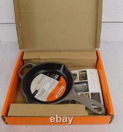 Le Creuset Signature Cast Iron 6.3 Inch Skillet, Flint Oyster Grey New