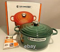 Le Creuset Signature Cast Iron Dutch Oven 4-1/2 Quart Artichaut Green NEW