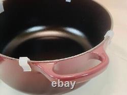 Le Creuset Signature Cocotte 20cm 7-3/4 2-3/4 qt Fig Gold Knob Cast Iron