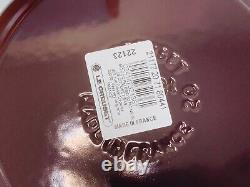 Le Creuset Signature Cocotte 20cm 7-3/4 2-3/4 qt Fig Gold Knob Cast Iron