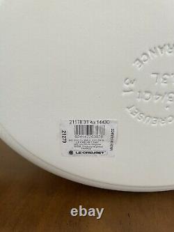 Le Creuset Signature Enameled Cast Iron Matte White Oval Dutch Oven NWOT