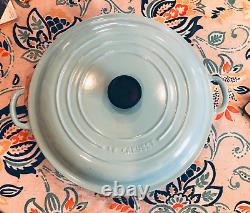 Le Creuset Sky Blue BRAISER 5 quart #32 Cast Iron -NWT