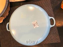 Le Creuset Sky Blue BRAISER 5 quart #32 Cast Iron -NWT