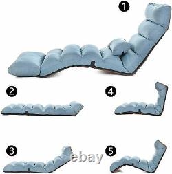 Livebest Folding Lazy Sofa Chair Lounger Couch Beds Floor Home Office Pillows