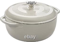 Lodge 6 Qt Enameled Cast Iron Dutch Oven. White Enamel Dutch Oven Oyster White