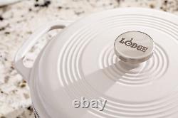 Lodge 6 Qt Enameled Cast Iron Dutch Oven. White Enamel Dutch Oven Oyster White