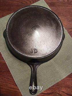 Lodge Blacklock Foundry Cast Iron Raised #9 & JD Skillet withOuter Heat Ring
