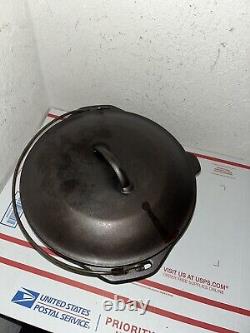 Lodge Cast Iron Dutch OVEN POT #8 DO MADE IN USA WithSelf Basting Cover 6Qt