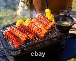 Lodge Pre-Seasoned Cast Iron Grill Easily Adjustable Airflow Grill 19.5 In