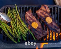 Lodge Pre-Seasoned Cast Iron Grill Easily Adjustable Airflow Grill 19.5 In