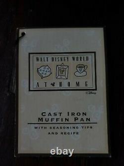 Lodge Walt Disney Mickey Mouse Collectible Cast Iron Muffin Pan Cake 17210 NWT