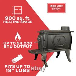 Logwood 900 Sq. Ft. 2020 EPA Certified Cast Iron Wood-Burning Stove