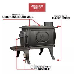 Logwood 900 Sq. Ft. 2020 EPA Certified Cast Iron Wood-Burning Stove