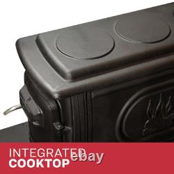 Logwood 900 Sq. Ft. 2020 EPA Certified Cast Iron Wood-Burning Stove