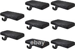Lulu Decor, Cast Iron Christmas Stocking Holder Bases, 1 lbs 10 oz Each, Black