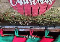 Lulu Decor, Cast Iron Christmas Stocking Holder Bases, 1 lbs 10 oz Each, Black