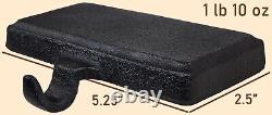 Lulu Decor, Cast Iron Christmas Stocking Holder Bases, 1 lbs 10 oz Each, Black