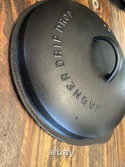 MINT CONDITION Wagner #10 Drip Drop Skillet Cover Cast Iron