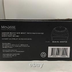 MOOSSE Gamasot Premium Korean Dutch Oven, Iron Rice Pot, Enameled Cast 3.8 Quart