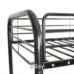 Metal Bunk Beds Frame 250lbs load Twin Over Full Size Ladder Kid Dorm Bedroom
