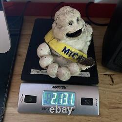 Michelin Tire Man Mechanical Piggy Bank CAST IRON Goodyear Collector 2+LBS GIFT