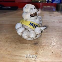 Michelin Tire Man Mechanical Piggy Bank CAST IRON Goodyear Collector 2+LBS GIFT