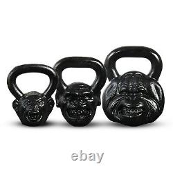 Monkey Kettlebell Cast Iron 18 lbs, 36 lbs, 54 lbs Kettlebell or Full Set