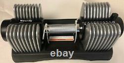 Mtrendy 5-50 lbs Adjustable Dumbbell Silver Single / Pair Weight Exercise New