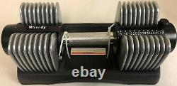 Mtrendy 5-50 lbs Adjustable Dumbbell Silver Single / Pair Weight Exercise New