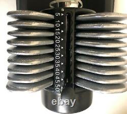 Mtrendy 5-50 lbs Adjustable Dumbbell Silver Single / Pair Weight Exercise New