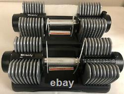 Mtrendy 5-50 lbs Adjustable Dumbbell Silver Single / Pair Weight Exercise New