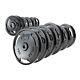 New245 Pound Olympic Plate Set Home Gym Fitness Exercise Cast Iron Weight Plates