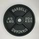 New45lb Pair Total 90lbs Machined Olympic Weight Plates Barbell Plates 45lb Pair