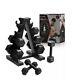 New Cap 100 Lb Weight Dumbbell Set. Pairs Of 5,10,15,20 & Rack. Ships Free Ups