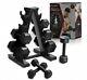 New Cap 100 Lb Cast Iron Dumbbell Set With Tree Rack 20 15 10 5 Pound Weight 100lb