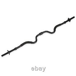 NEW CAP Combo EZ Curl Bar Metal Black w 30 lbs Standard 1 Weight Plates 10 5 lb