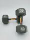 New Cast Iron Hex Dumbbells 40 Lb Weight Set 80 Lbs Total Fast Ship