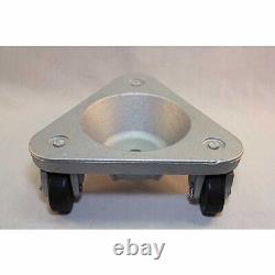 NEW! Cast Iron Triangular Cup Dolly Semi Steel Wheels 450 Lb. Capacity