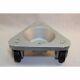 New! Cast Iron Triangular Cup Dolly Semi Steel Wheels 450 Lb. Capacity