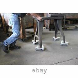 NEW! Cast Iron Triangular Cup Dolly Semi Steel Wheels 525 Lb. Capacity