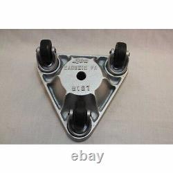 NEW! Cast Iron Triangular Cup Dolly Semi Steel Wheels 525 Lb. Capacity