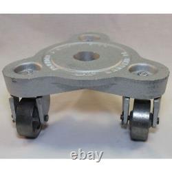 NEW! Cast Iron Triangular Cup Dolly Semi-Steel Wheels 750 Lb. Capacity